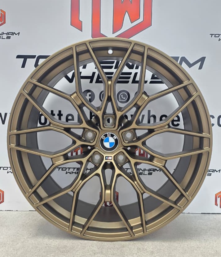 SET OF 4 BRAND NEW 20" BMW 1000M STYLE ALLOY WHEELS SATIN-BRONZE 5X120