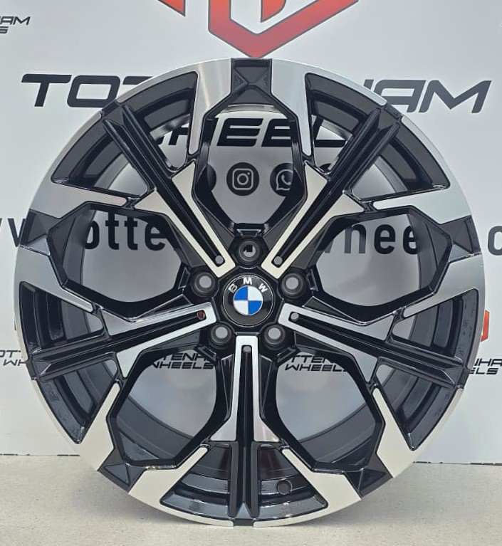 SET OF 4 BRAND NEW 19" BMW 1038M STYLE ALLOY WHEELS GLOSS BLACK 5X112