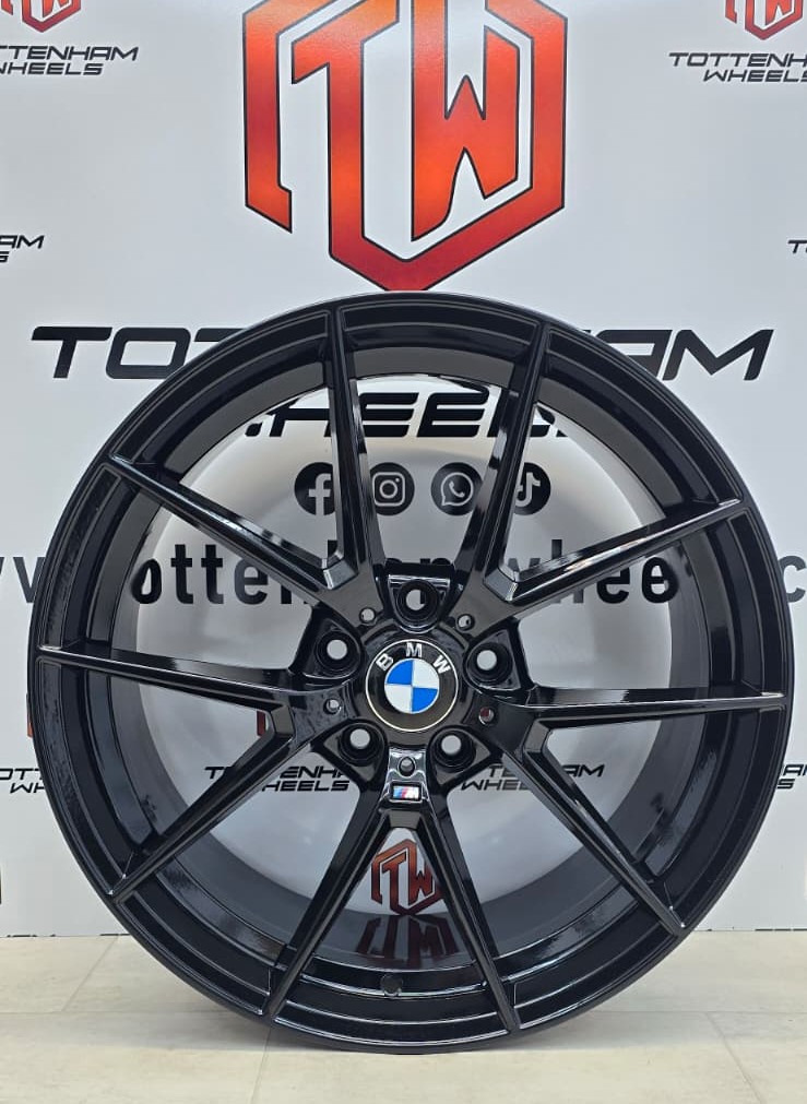 SET OF 4 BRAND NEW 20" BMW 763M STYLE ALLOY WHEELS GLOSS-BLACK 5X120
