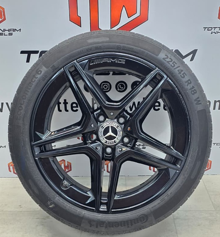 4 X 18" USED ALLOY WHEELS WITH TYRES