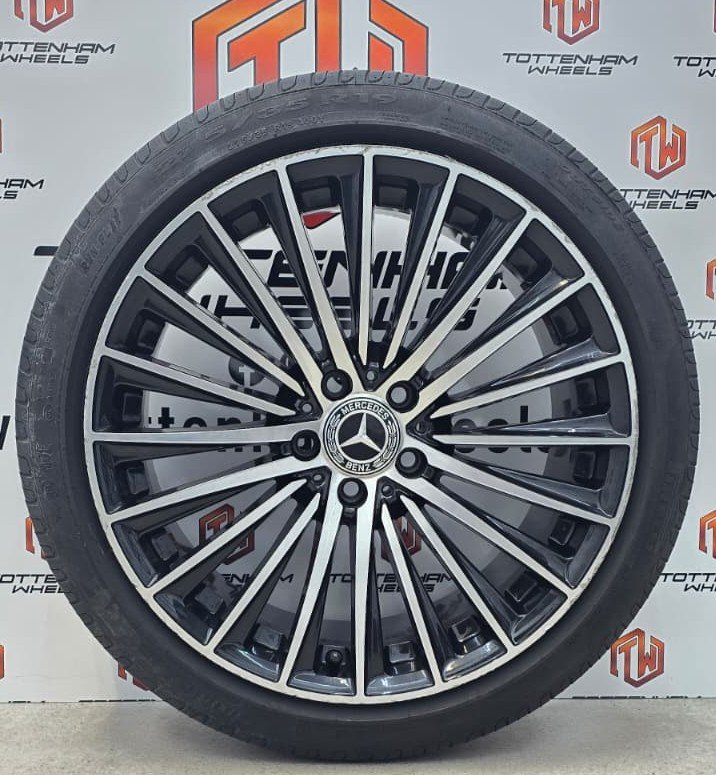 Turbine 3 Style Alloy Wheels with Tyres for Mercedes-Benz – 19" – Used