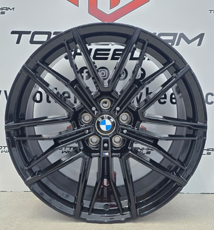 SET OF 4 BRAND NEW 19" BMW 951M STYLE ALLOY WHEELS GLOSS BLACK 5X112