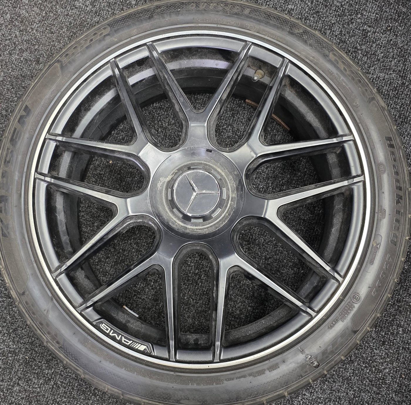 Big Cab E63 7-Spoke Style Alloy Wheels with Tyres for Mercedes-Benz – 19" – Used