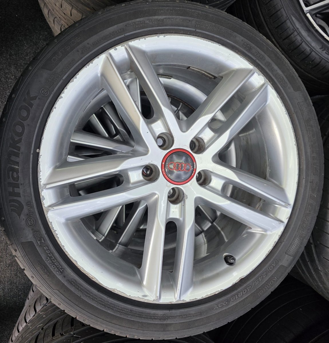 Used Audi A5 Style Alloy Wheels with Tyres – 18" – Silver