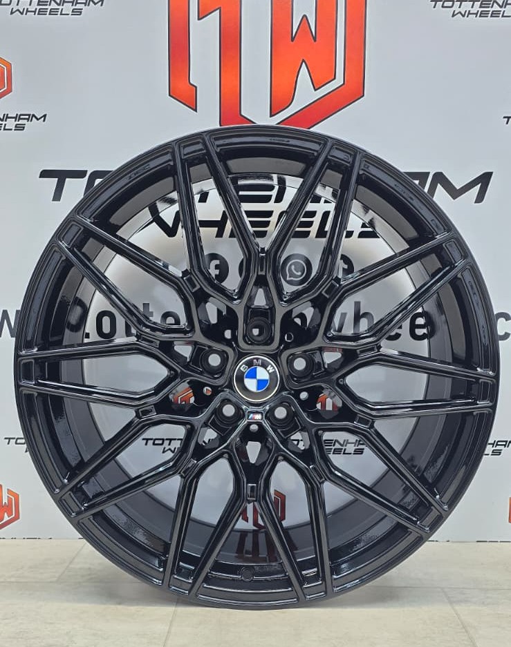 SET OF 4 BRAND NEW 20" BMW 1000M STYLE ALLOY WHEELS GLOSSY-BLACK 5X120