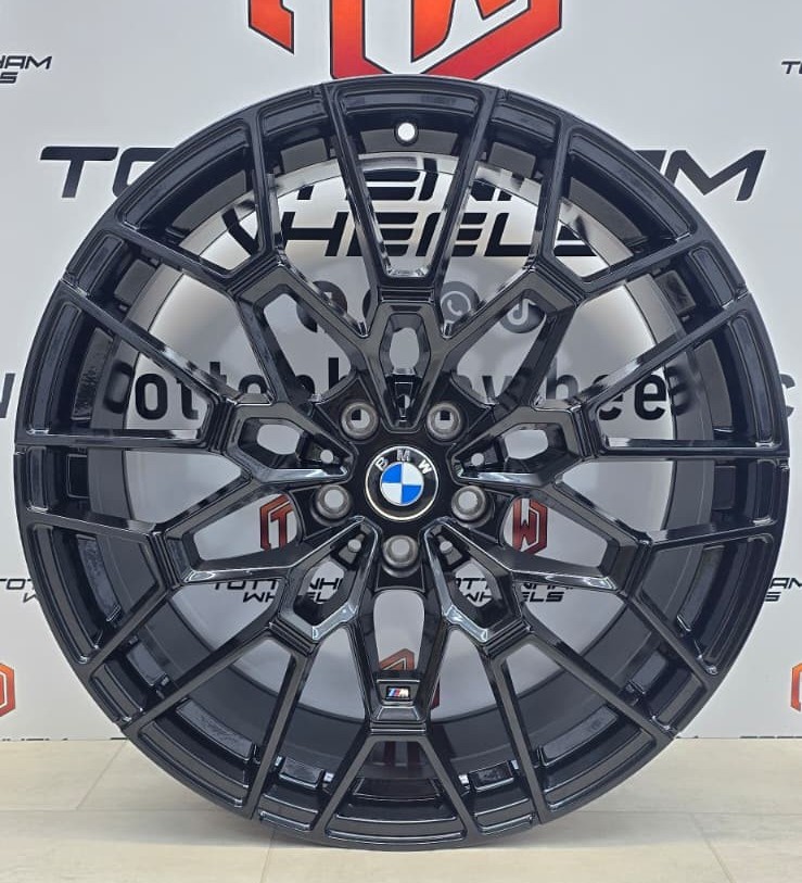 SET OF 4 BRAND NEW 19" BMW 827M STYLE ALLOY WHEELS MATT BLACK 5X112